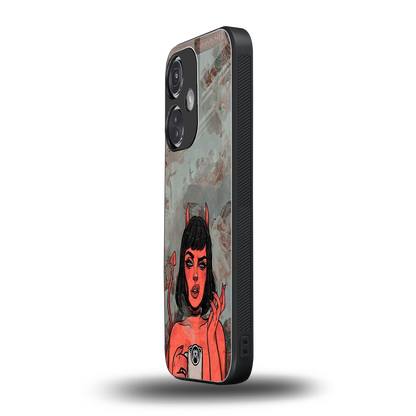 devil buys mymerchandize back phone cover | glass case for oneplus nord ce 3