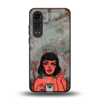 devil buys mymerchandize back phone cover | glass case for oneplus nord ce 4 lite
