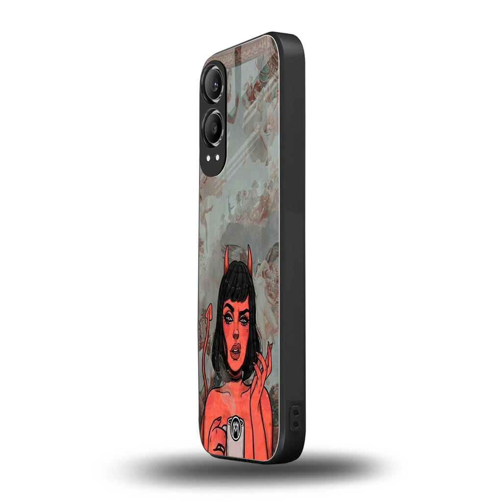 devil buys mymerchandize back phone cover | glass case for oneplus nord ce 4 lite