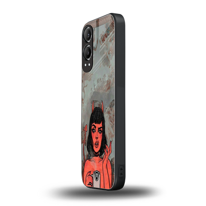 devil buys mymerchandize back phone cover | glass case for oneplus nord ce 4 lite