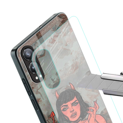 devil buys mymerchandize back phone cover | glass case for oneplus nord ce 4 lite