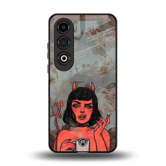 devil buys mymerchandize back phone cover | glass case for oneplus nord ce 4
