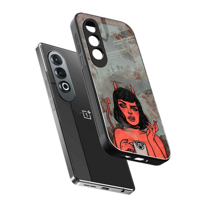 devil buys mymerchandize back phone cover | glass case for oneplus nord ce 4