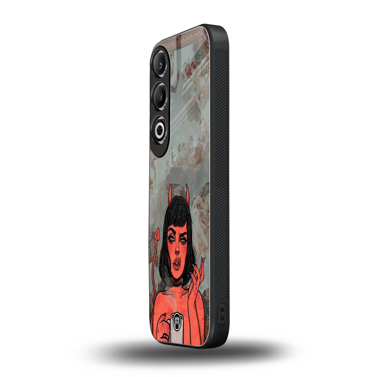 devil buys mymerchandize back phone cover | glass case for oneplus nord ce 4