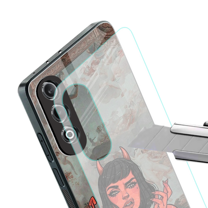 devil buys mymerchandize back phone cover | glass case for oneplus nord ce 4