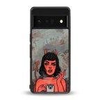 devil buys mymerchandize back phone cover | glass case for google pixel 6 pro