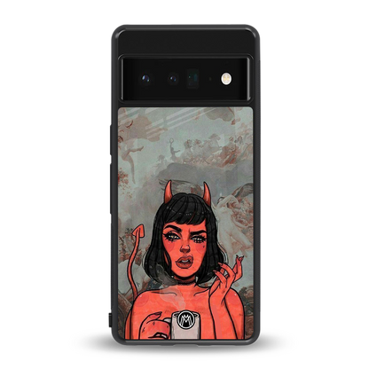 devil buys mymerchandize back phone cover | glass case for google pixel 6 pro