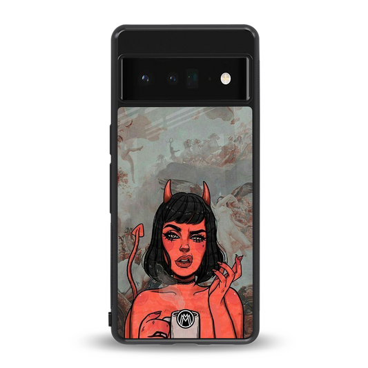 devil buys mymerchandize back phone cover | glass case for google pixel 6 pro