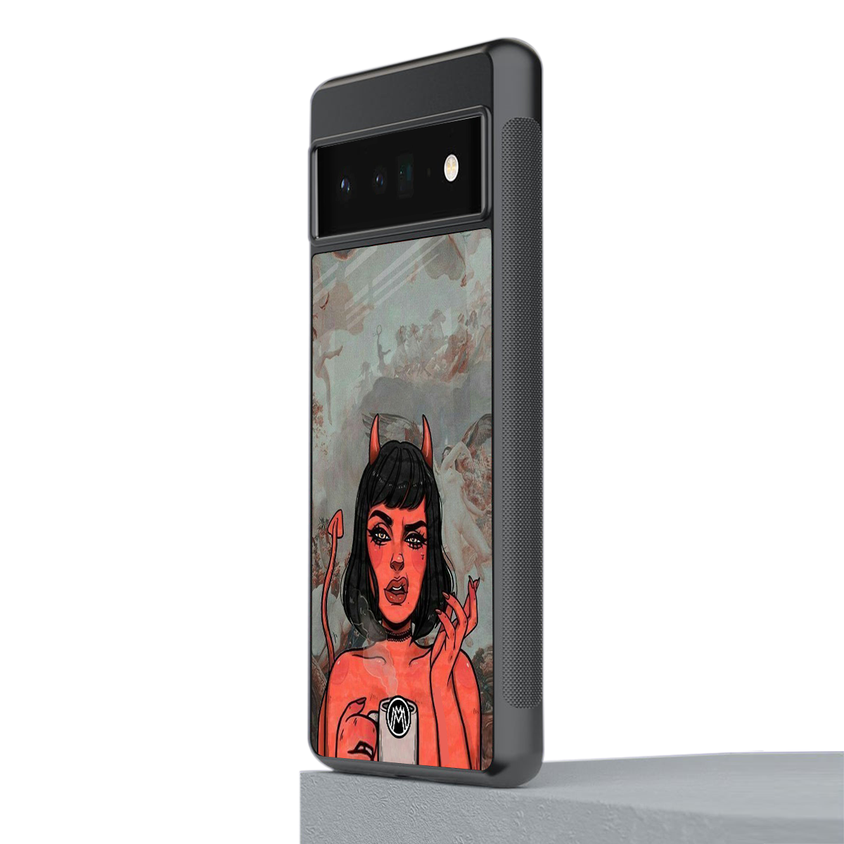 devil buys mymerchandize back phone cover | glass case for google pixel 6 pro