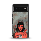 devil buys mymerchandize back phone cover | glass case for google pixel 6