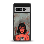 devil buys mymerchandize back phone cover | glass case for google pixel 7 pro
