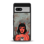 devil buys mymerchandize back phone cover | glass case for Google Pixel 7