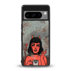 devil buys mymerchandize back phone cover | glass case for google pixel 8 pro