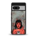 devil buys mymerchandize back phone cover | glass case for Google Pixel 8
