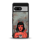 devil buys mymerchandize back phone cover | glass case for Google Pixel 8