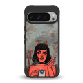 devil buys mymerchandize back phone cover | glass case for google pixel 9 pro