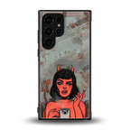 devil buys mymerchandize back phone cover | glass case for samsung galaxy s23 ultra