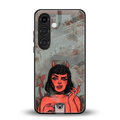 devil buys mymerchandize back phone cover | glass case for samsung galaxy s24