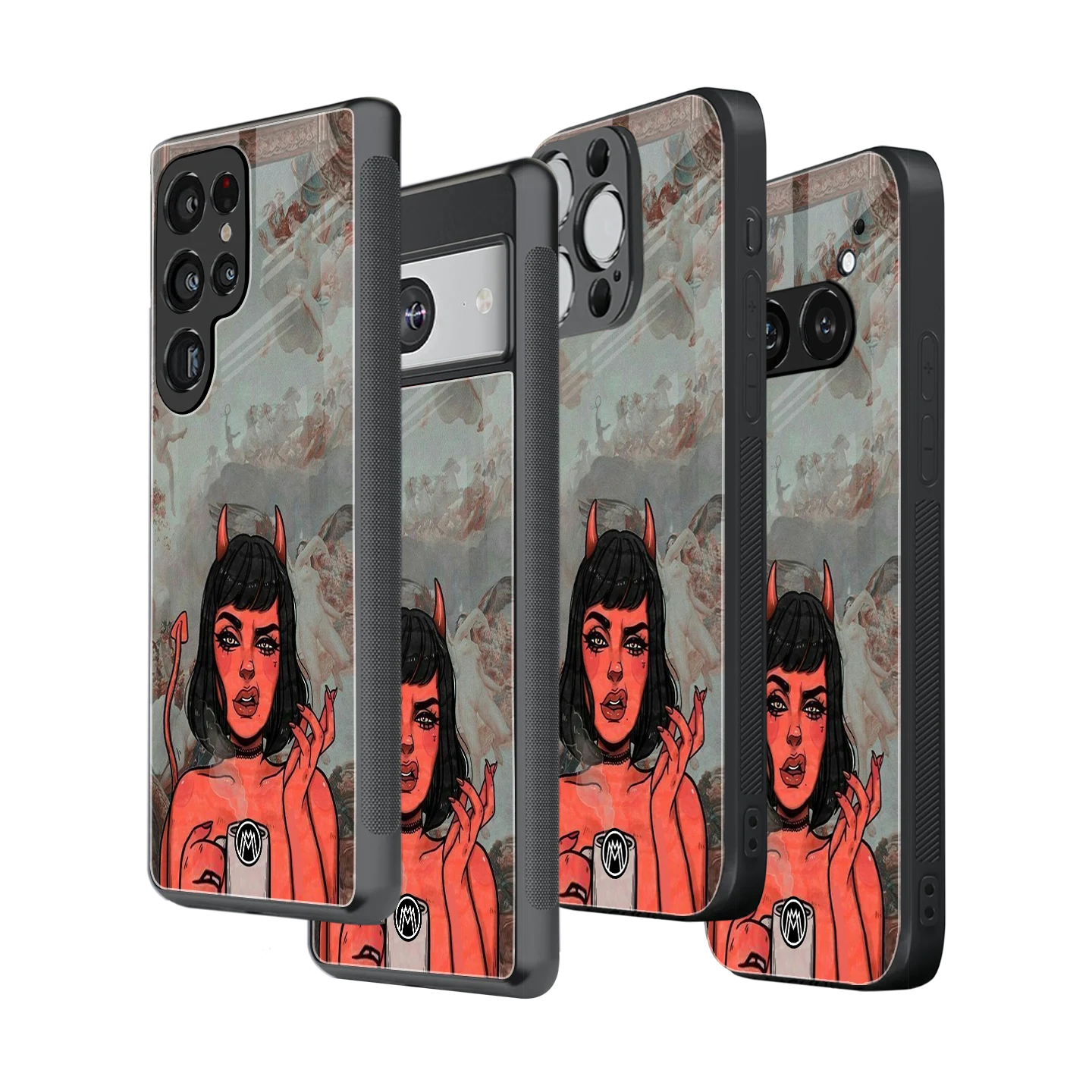 Stylish Glass Back Case for All Smartphones – iPhone, Samsung, OnePlus, Pixel, Redmi, Oppo, Vivo, Motorola