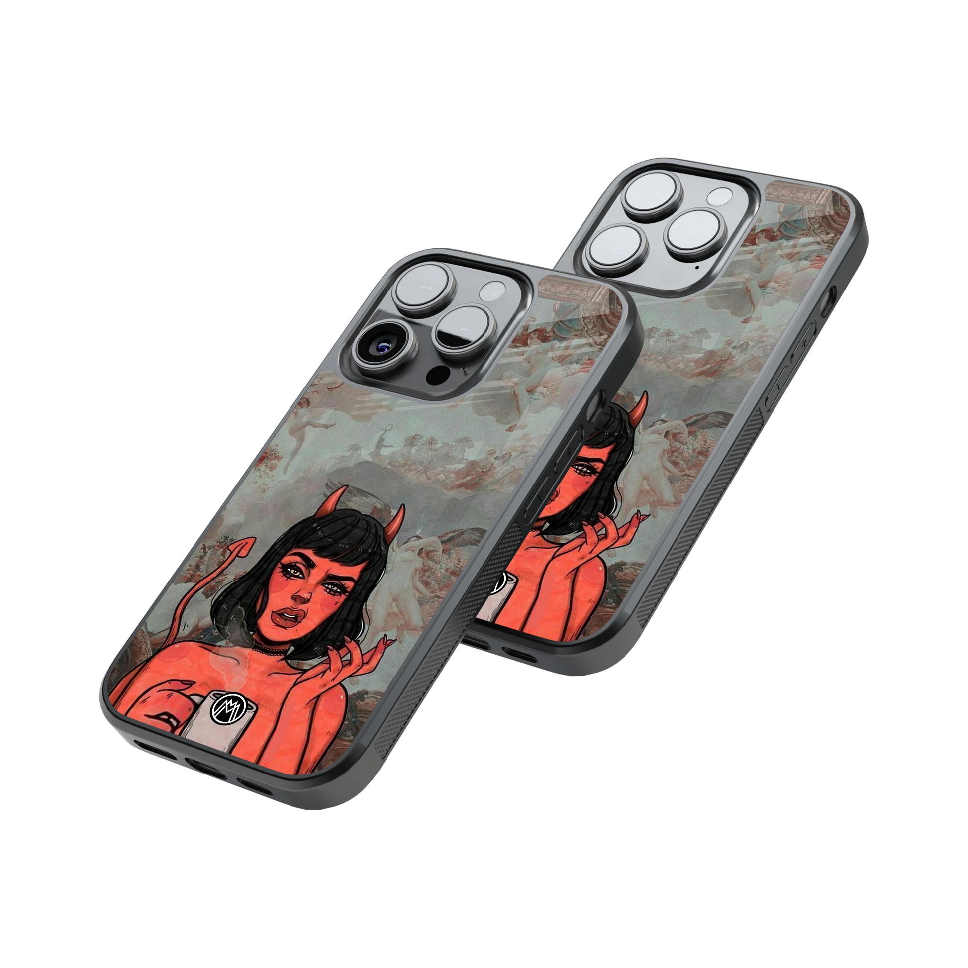 Protective Glass Back Phone Case Compatible with iPhone, Samsung, OnePlus, Pixel & More