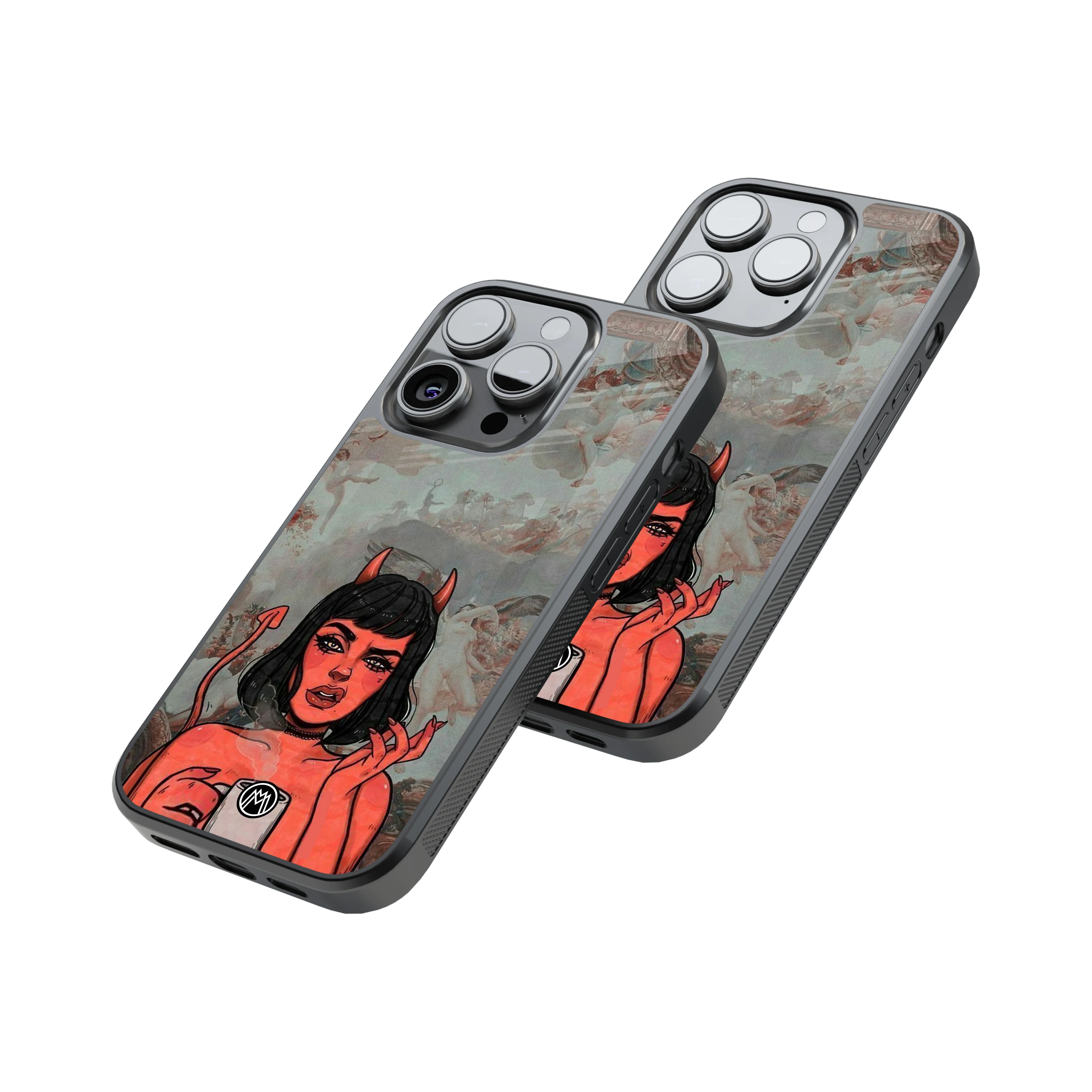 Protective Glass Back Phone Case Compatible with iPhone, Samsung, OnePlus, Pixel & More