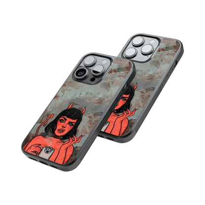 Protective Glass Back Phone Case Compatible with iPhone, Samsung, OnePlus, Pixel & More