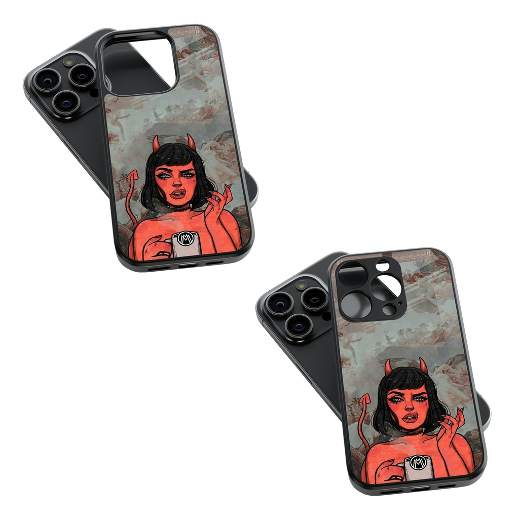 Trendy Glass Back Mobile Case for iPhone, Samsung, Redmi, OnePlus, Google Pixel, Motorola