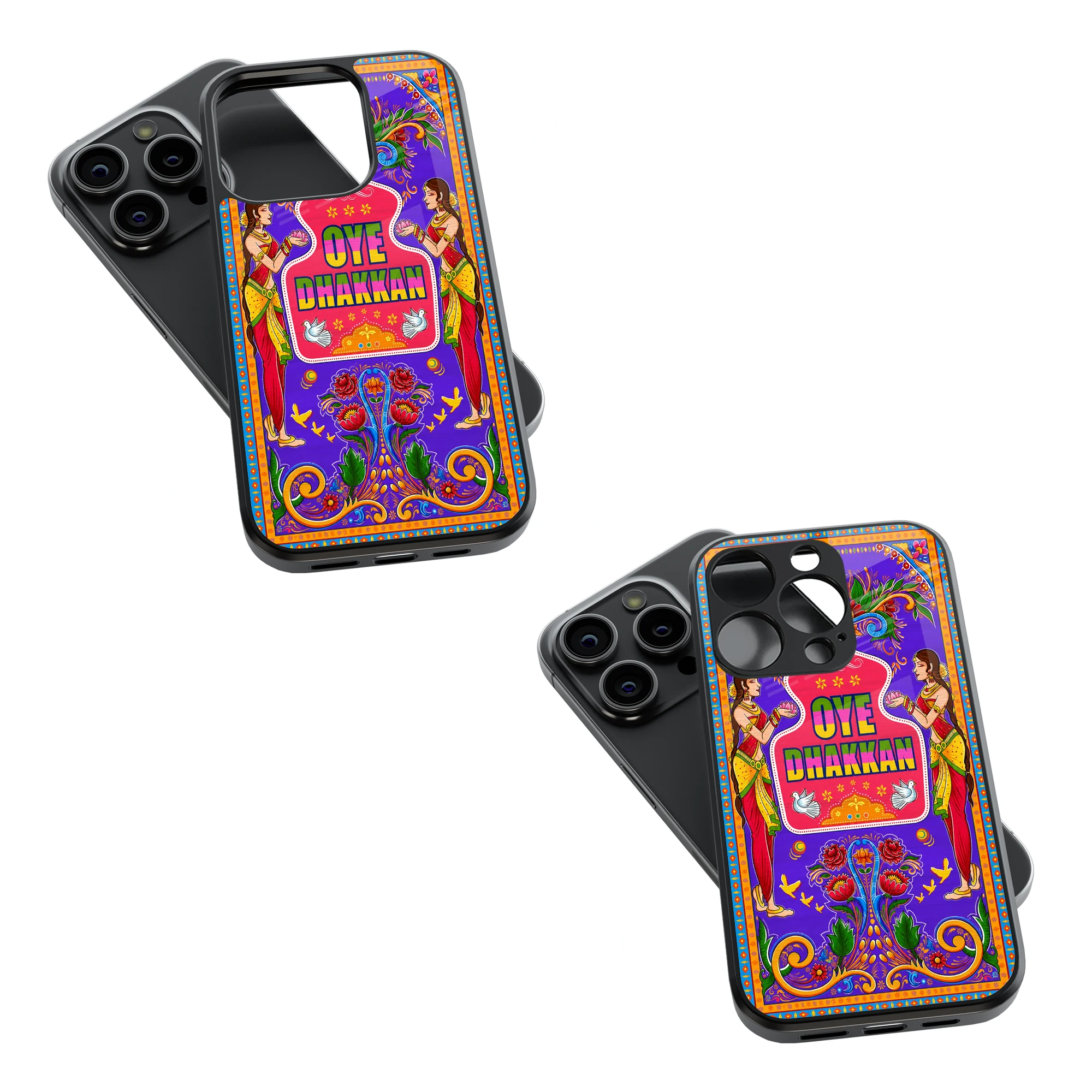 Trendy Glass Back Mobile Case for iPhone, Samsung, Redmi, OnePlus, Google Pixel, Motorola