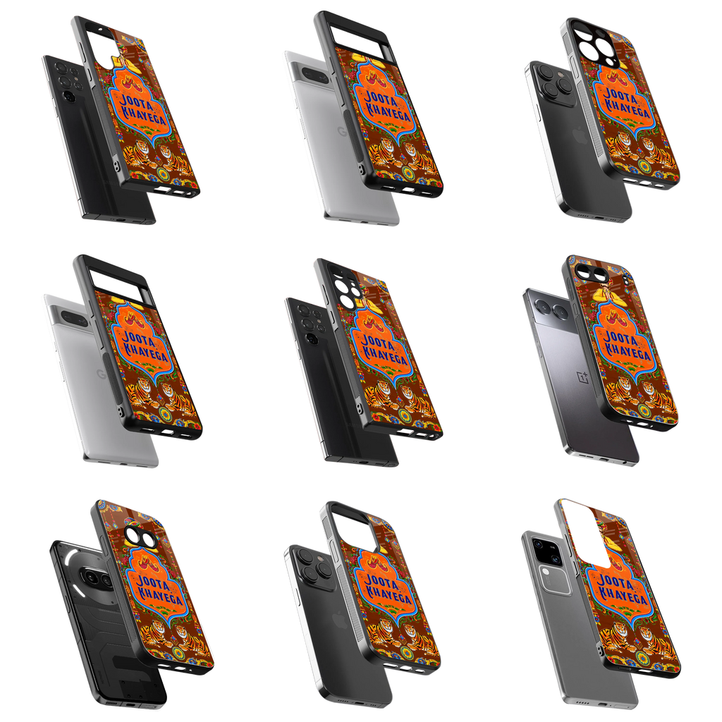 Durable Glass Back Mobile Case for iPhone, Samsung, OnePlus, Google Pixel, Redmi, Vivo, Oppo