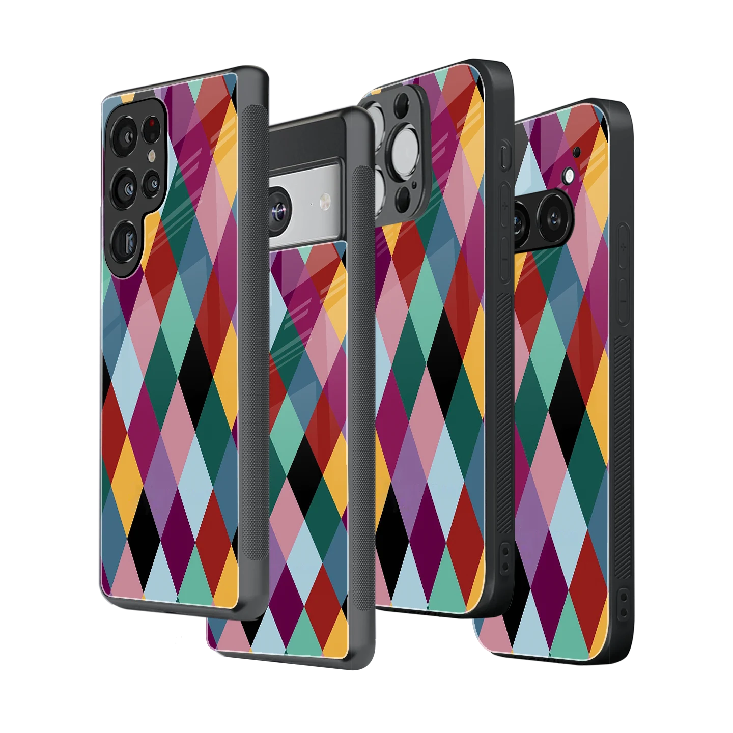 Stylish Glass Back Case for All Smartphones iPhone, Samsung, OnePlus, Pixel, Redmi, Oppo, Vivo, Motorola
