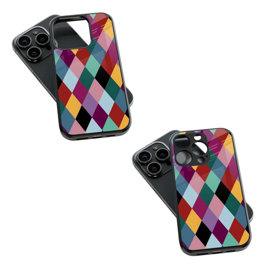 Trendy Glass Back Mobile Case for iPhone, Samsung, Redmi, OnePlus, Google Pixel, Motorola