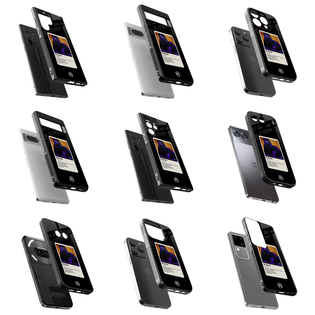 Durable Glass Back Mobile Case for iPhone, Samsung, OnePlus, Google Pixel, Redmi, Vivo, Oppo