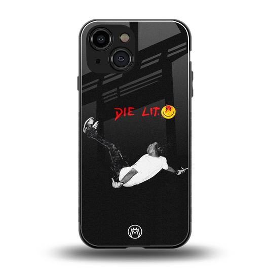 die lit back phone cover | glass case for iphone 13 mini