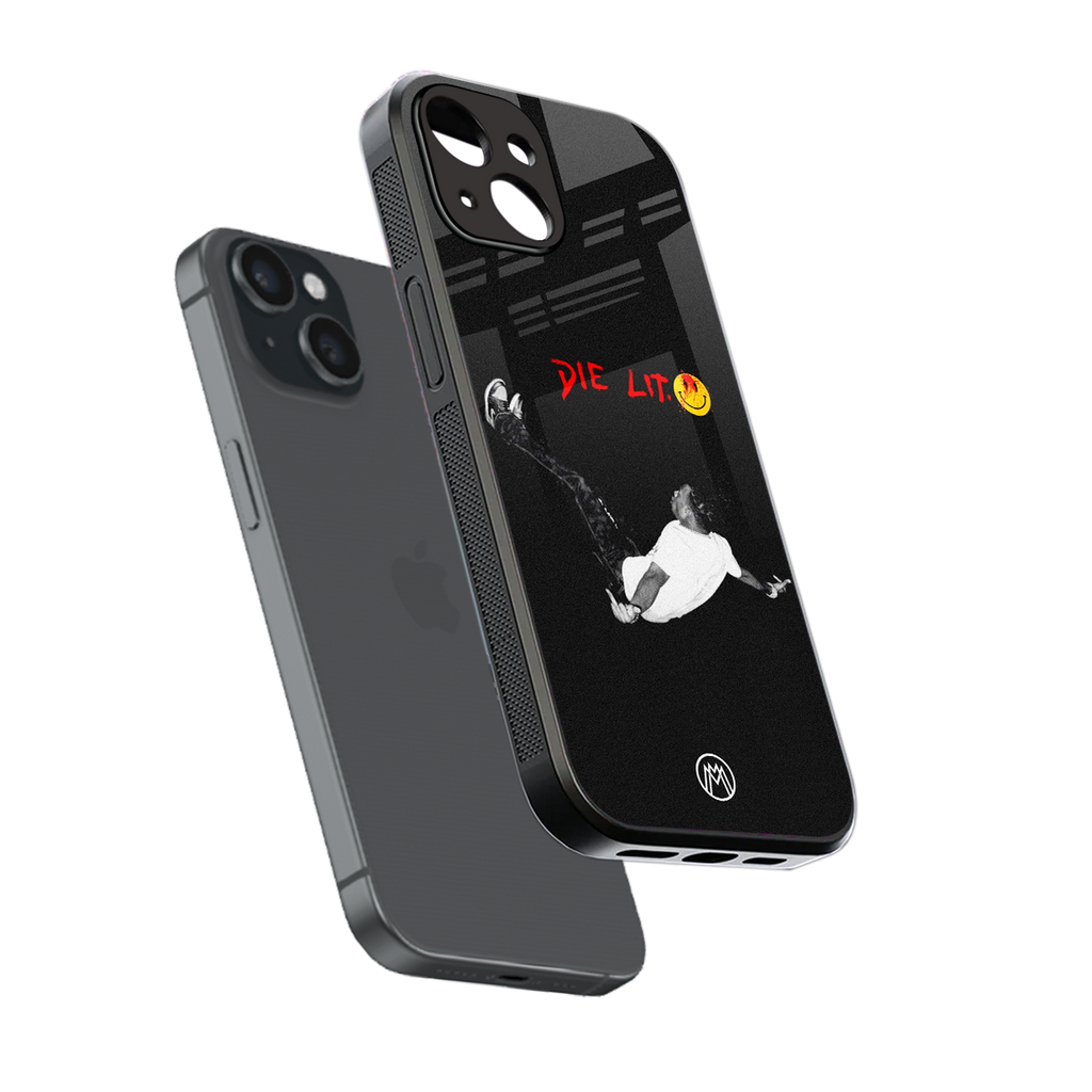 die lit back phone cover | glass case for iphone 13 mini