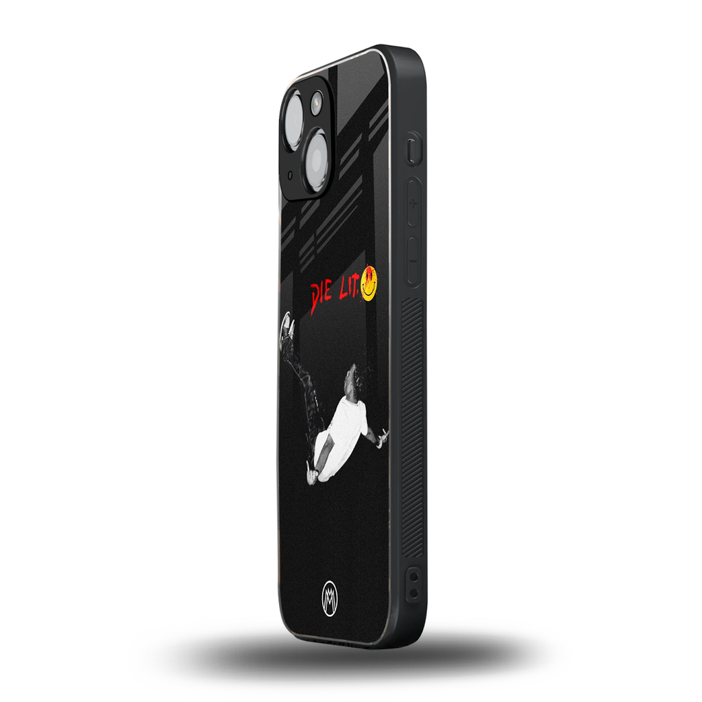 die lit back phone cover | glass case for iphone 13 mini