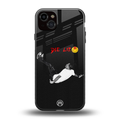 die lit back phone cover | glass case for iphone 15 plus