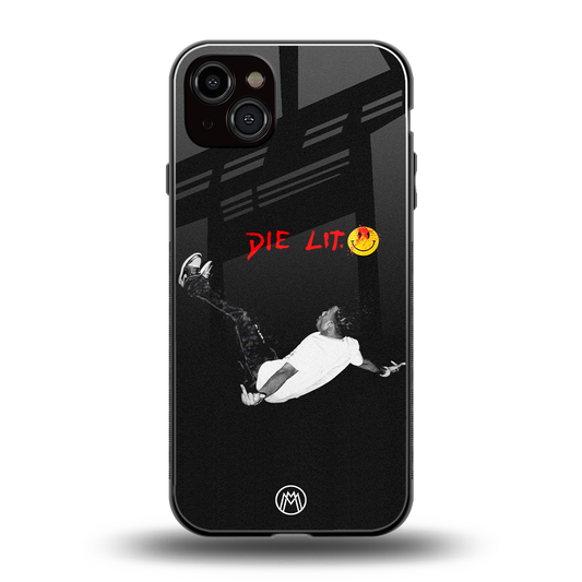 die lit back phone cover | glass case for iphone 14 plus