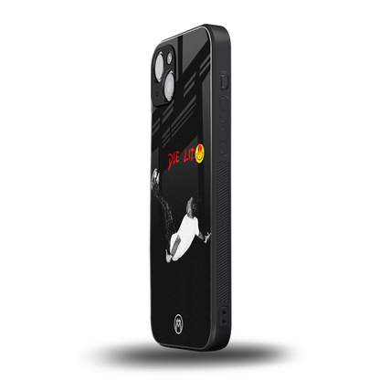 die lit back phone cover | glass case for iphone 15 plus