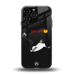 die lit back phone cover | glass case for iphone 15 pro max