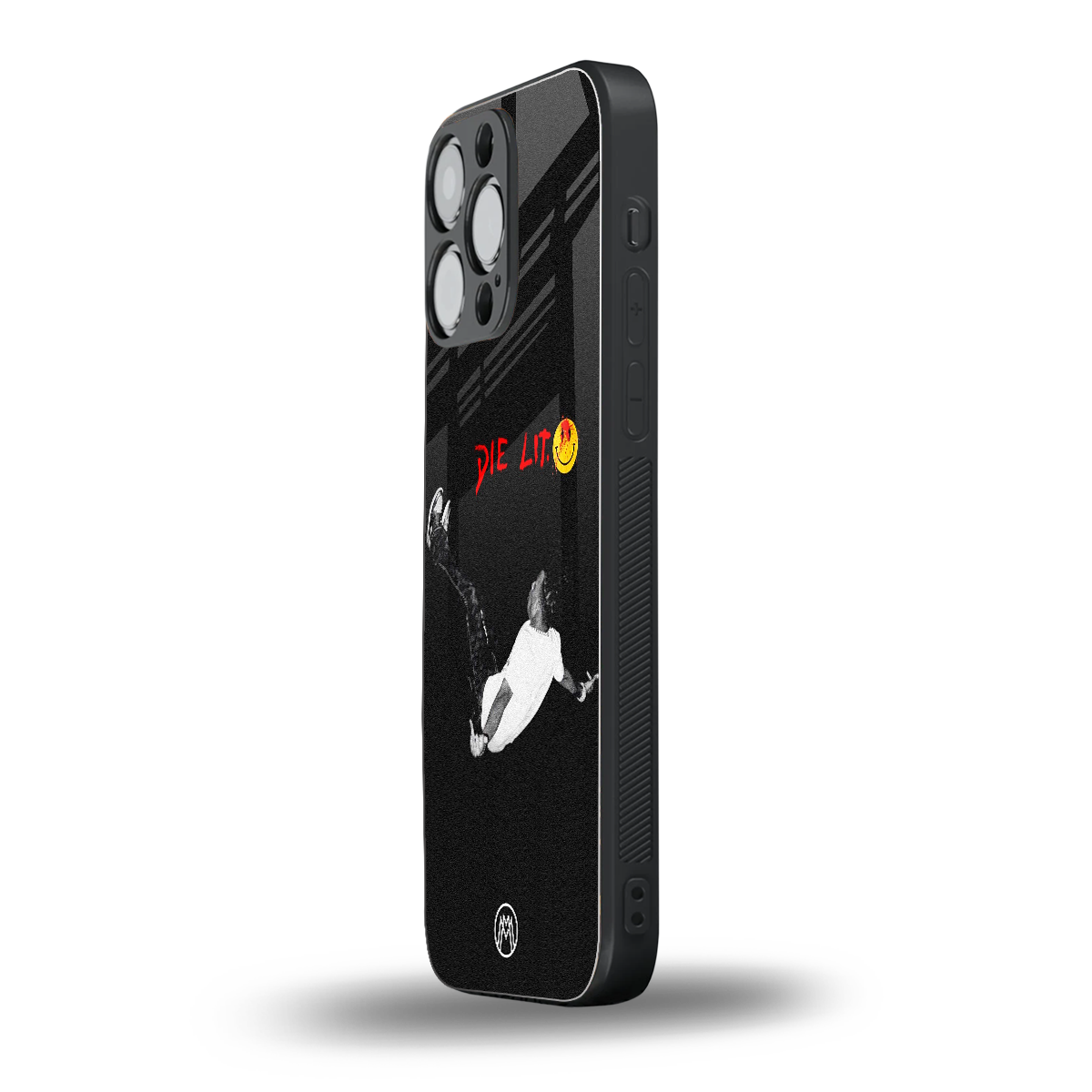 die lit back phone cover | glass case for iphone 15 pro max