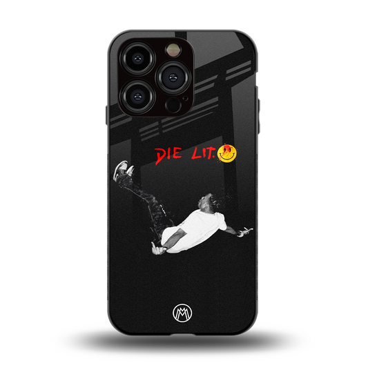 die lit back phone cover | glass case for iphone 14 pro