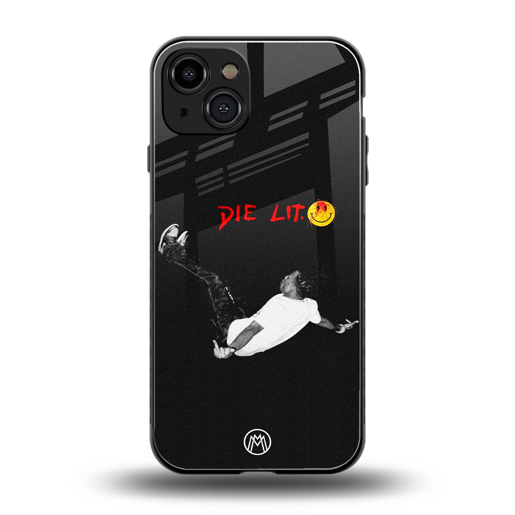 die lit back phone cover | glass case for iphone 15