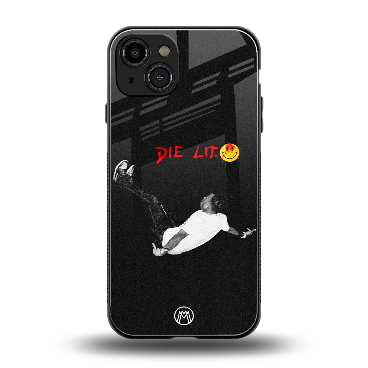 die lit back phone cover | glass case for iphone 14