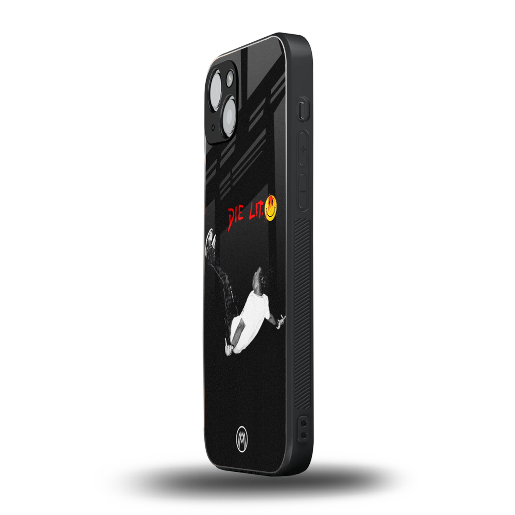 die lit back phone cover | glass case for iphone 15