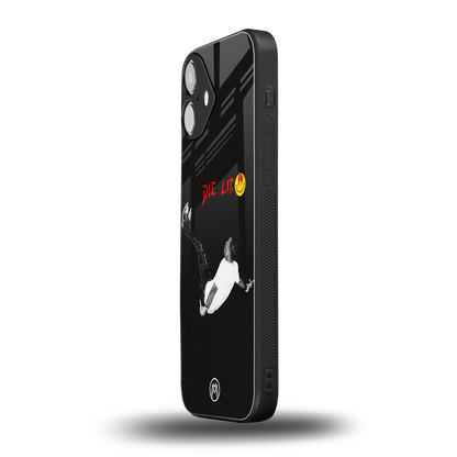 die lit back phone cover | glass case for iphone 16 plus