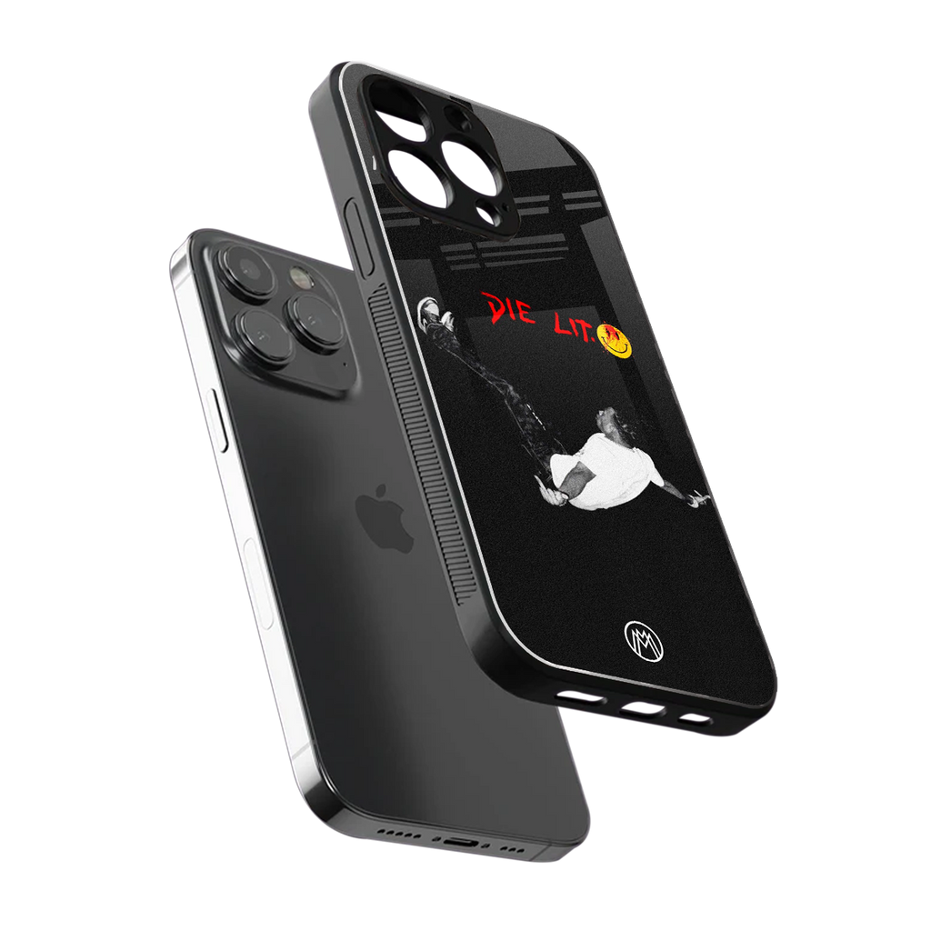 die lit back phone cover | glass case for iphone 16 pro max