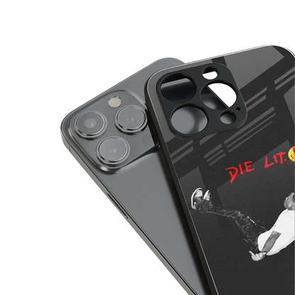 die lit back phone cover | glass case for iphone 16