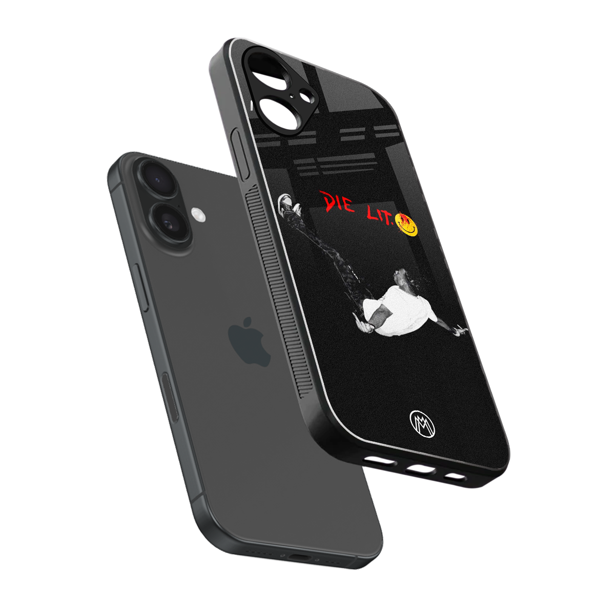 die lit back phone cover | glass case for iphone 16