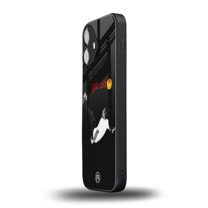 die lit back phone cover | glass case for iphone 16