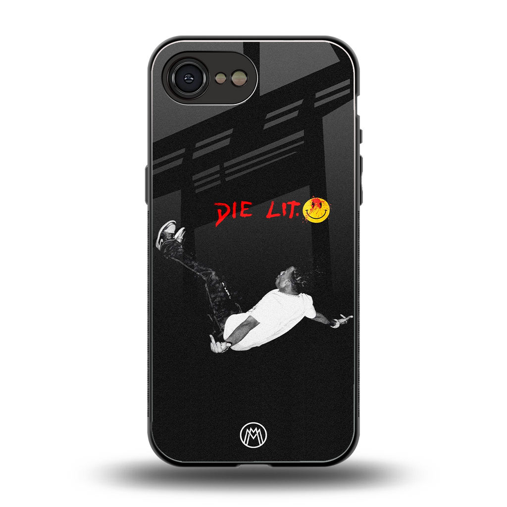 die lit back phone cover | glass case for iphone 16e